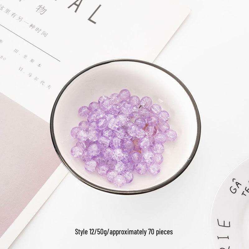 6.5-10mm Multicolor Glass Beads for DIY Bracelet and Necklace Jewelry Making