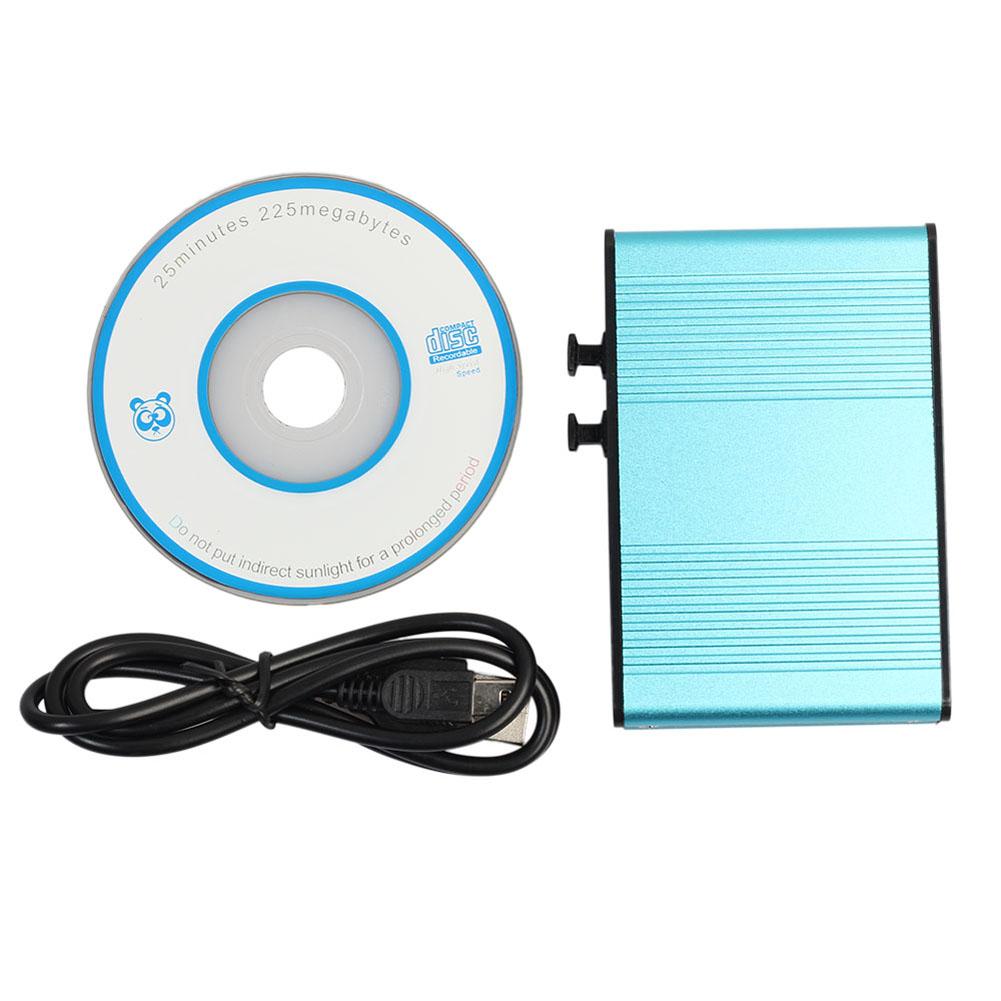 USB 2.0 Sound Card 6 Channel 5.1 External Optical Audio Sound Card SPDIF Controller CM6206 Chipset for PC Laptop Desktop Tablet