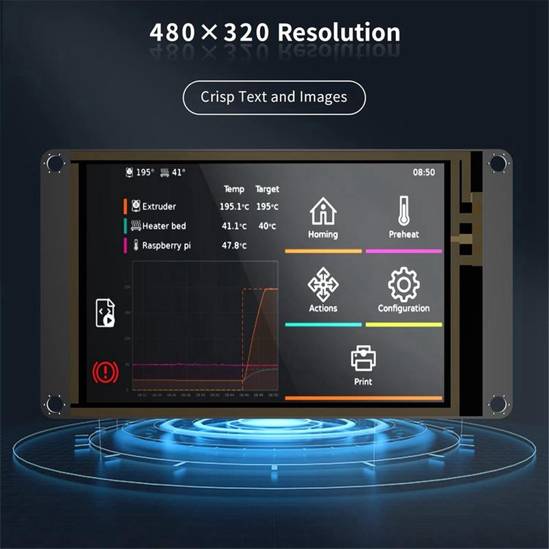 TFT35 SPI V2.1 Graphic Smart Display Compatible BTT Manta M8P/M4P/M5P, Manta E3EZ Control BoardJAS