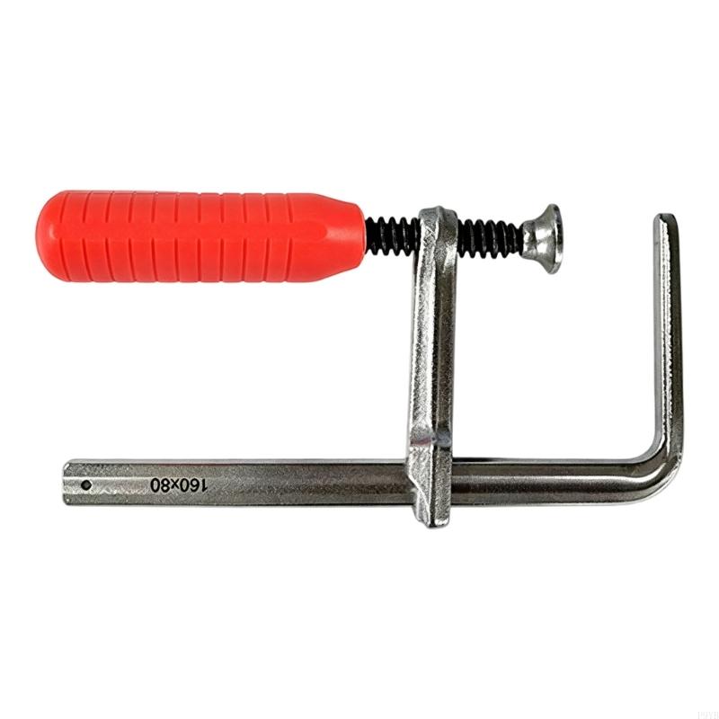 High Strength F Clamp For Woodworking With 160mm Jaw Opening And 80mm Throat Depth High Carbon Steel For Safe Holding