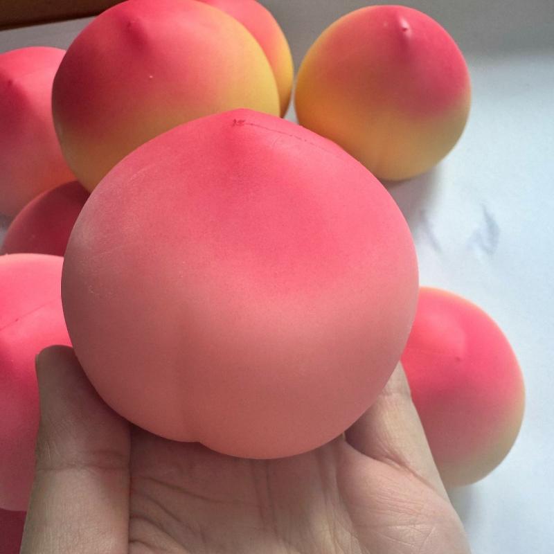 Peach Stress Relief Fidget Toy Slow Rising Soft Squeezable Anti Anxiety Toy for Adult Holiday Gifts