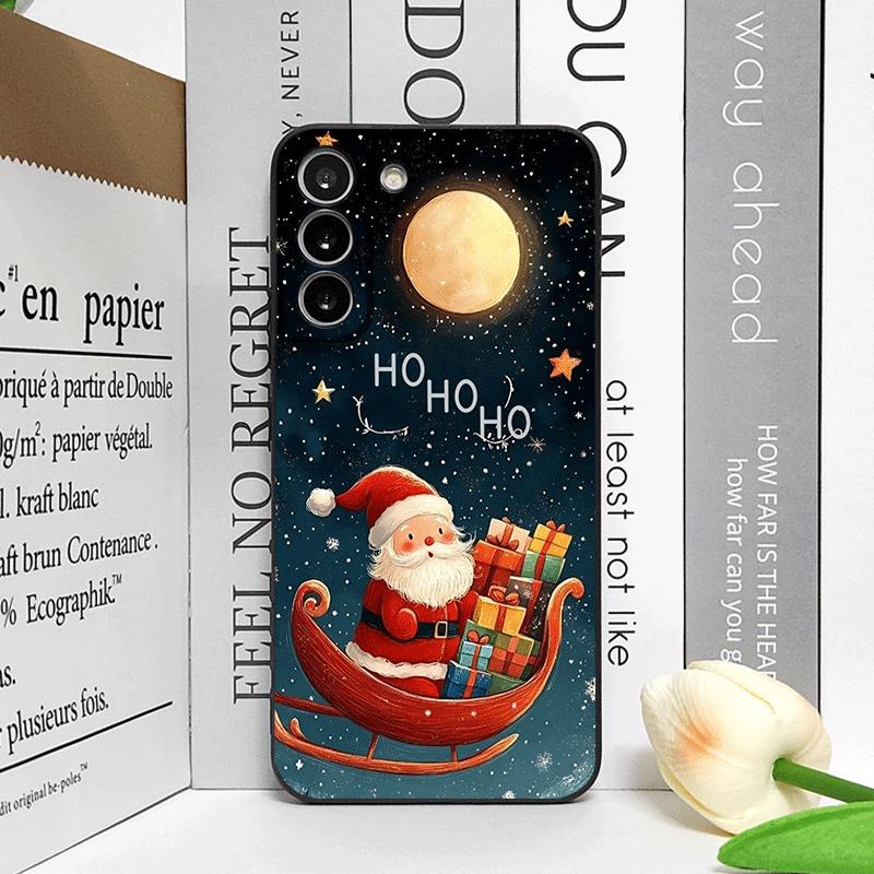 Frohe Weihnachten Baum Weihnachtsmann Muster Handyhülle für Google Pixel 9A 8A 7A 6A 7 PRO 8 9 Pro XL 5G Stoßfest Weiche Rückseitenabdeckungen