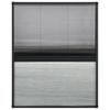 Insect Protection Pleated Blind for Windows Aluminum Frame 80 X 100 Cm with Integrated Roller Blind