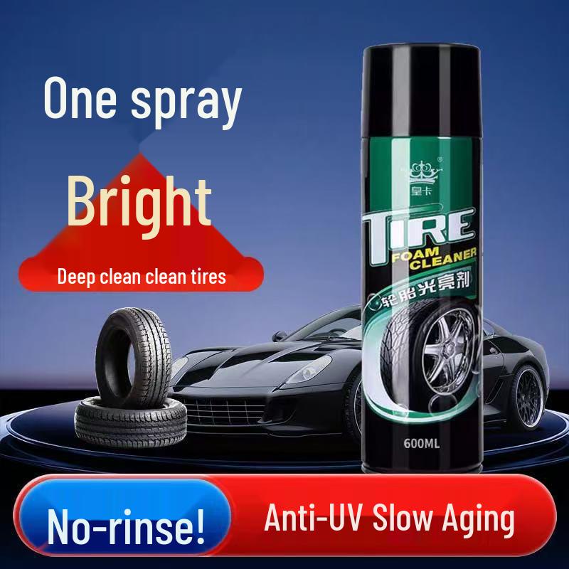 Protective Tire Wax & Foam Cleaner - Enhances Shine, Removes Stains, Anti-Aging & Dustproof Formula