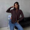 Autumn and Winter New Medium and Long Knitted Sweater Loose Half Zipper Turtleneck Sweater Women