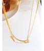 European Double Layer Heart Necklace for Women - Trendy Spicy Girl Clavicle Chain