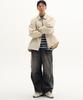Placestudioman Essential Classic String Oversized Minimal Collar Zip-Up Blouson Jumper_2 Colors