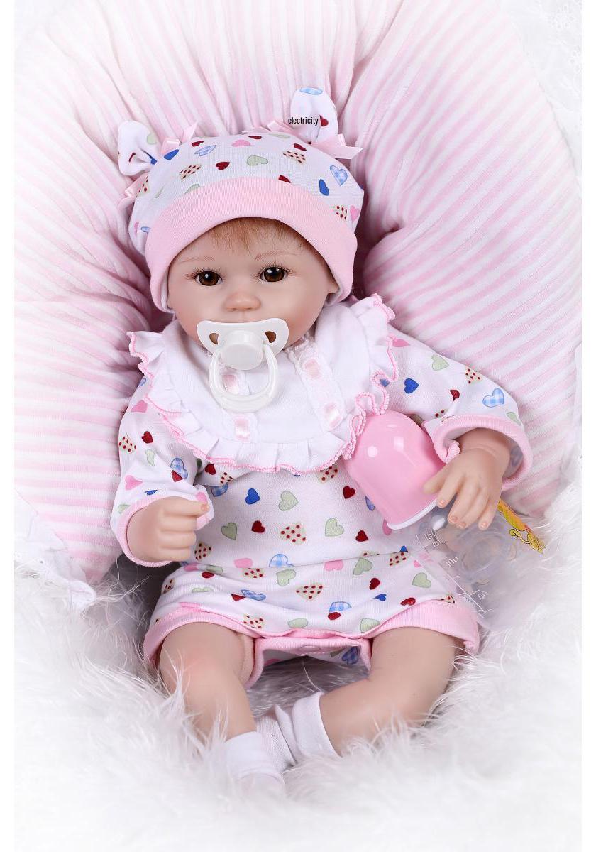 Realistic Soft Baby Doll Toy for Kids - Cute Role-Playing Gift for Girls 42 cm