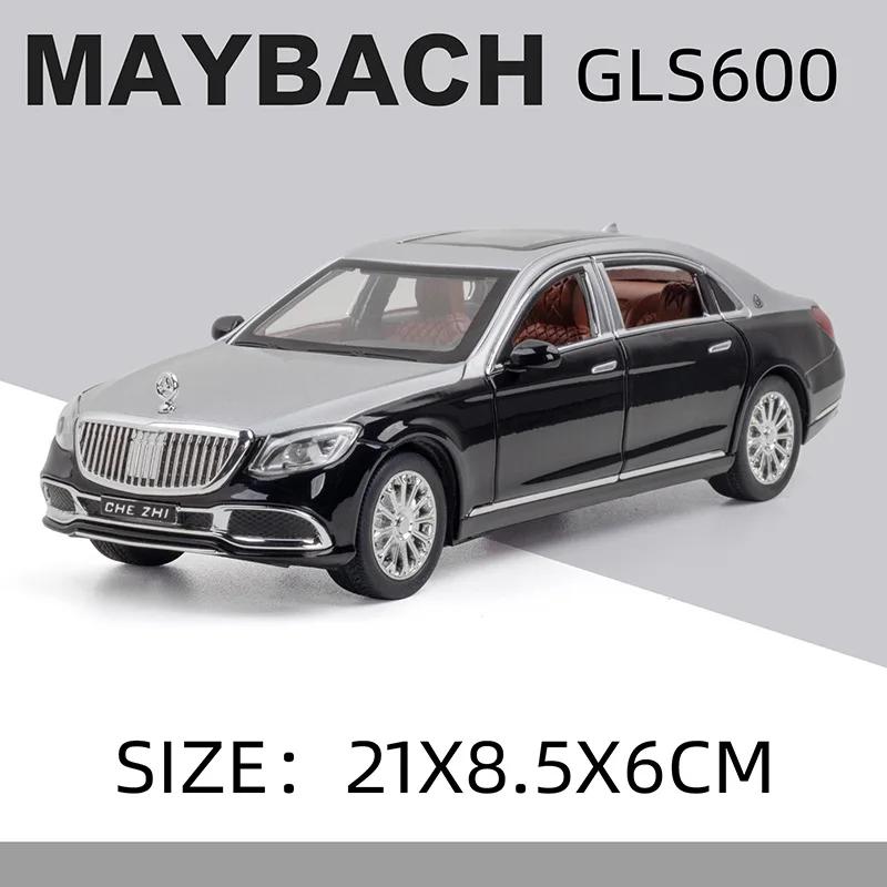 

1:24 Mercedes-Benz Maybach GLS600 Alloy Model Car Diecast Toy Car Simulation Sound & Light Vehicle Toys Model Gifts For Kids C98