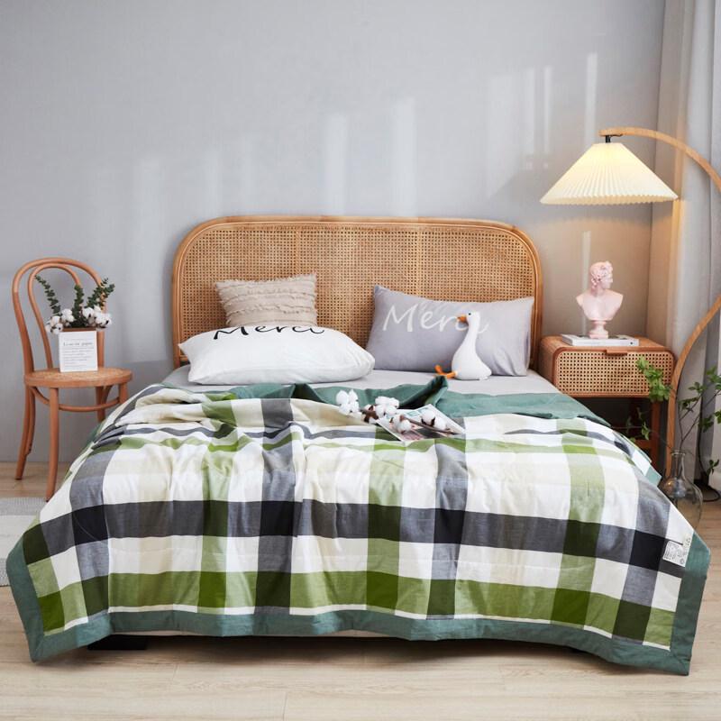 Tri-polar All-Season Washed Cotton Quilt 150*200cm