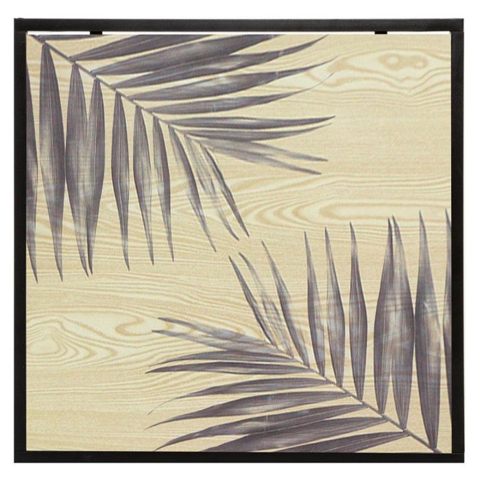 Black Square Coffee Table "Slow Time" In Iron Atmosphera