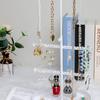 Retractable Jewelry Display Stand with Base Necklace Organizer Holder Jewelry Storage Rack  Key