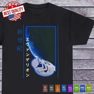 Neon Genesis Evangelion Japanisches T-Shirt Anime Cosplay Manga Rei Ayanami Otaku