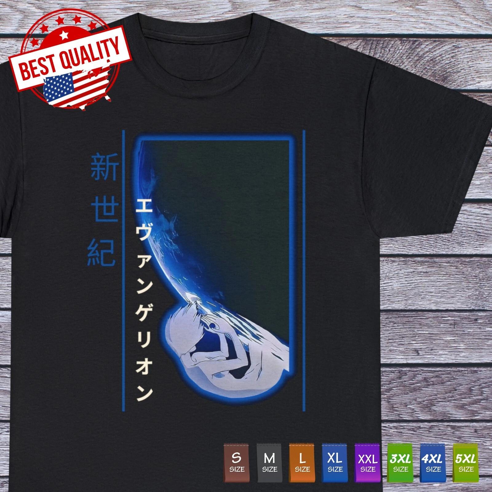 Neon Genesis Evangelion Japanese T Shirt Anime Cosplay Manga Rei Ayanami Otaku L
