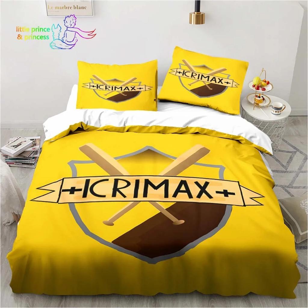 Icrimax 3D Print Comfortable Duvet Quilt Cover Pillowcase Bedding Set Children Bedroom Decoration Home Textile