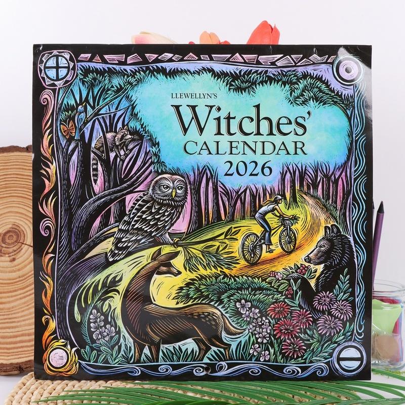 Witch's 2026 Calendar Gothic Witchy Planner with Moon Phases, Wiccan Holidays, Magical Rituals - Undated Weekly & Monthly Layo