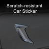 Car Shark Gill Side Vent Decals ABS Chrome Fender Trim Self-Adhesive Stick-On Exterior Hood Ornament Sporty Car Vent Sticker Fit for Most Cars