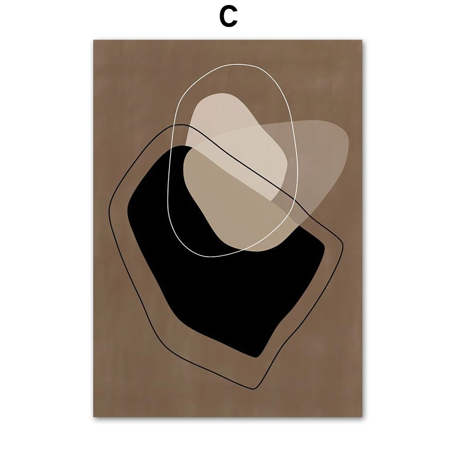 Abstract Lines Girl Vase Leaves Flowers Wall Art Canvas Painting Posters And Prints Hotel Cafe Pictures For Living Room Decor