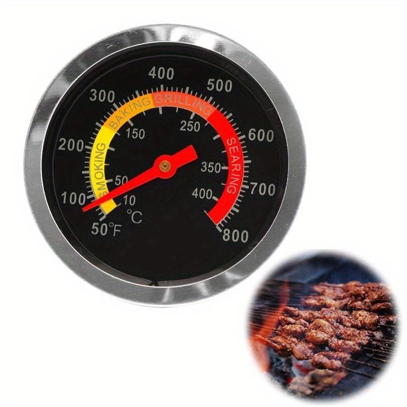 High Quality Stainless Steel BBQ Smoker Grill Thermometer Temperature Gauge 10 400Degrees Celsius