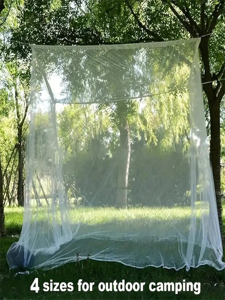 [Ultra-Large Mosquito Net] Ultra-Large 1pc King Size Mosquito Net Tent | 79x79x70 Inches, 300D Mesh with 15 Holes for Maximum Ve