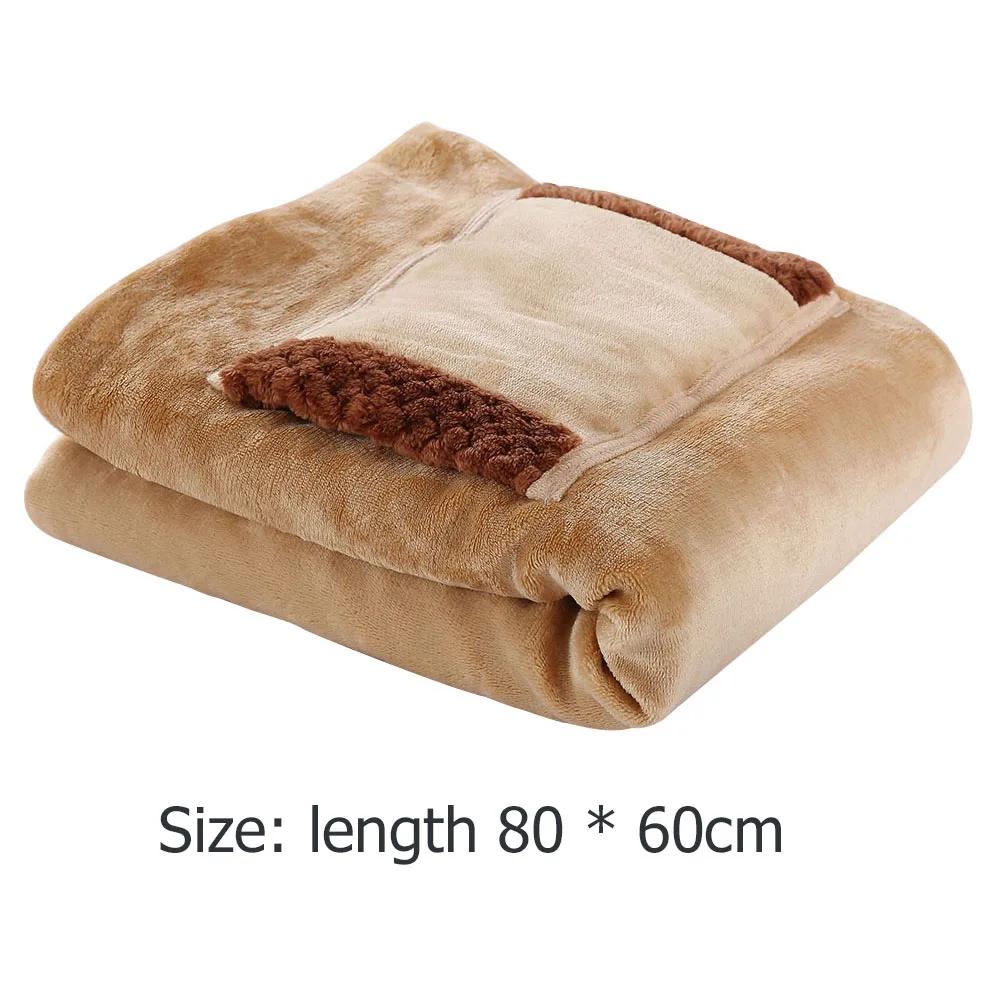 USB Electric Heated Blanket 3 Heating Levels Fleece Heated Blanket Portable Body Warmer Blanket Quickly Heated Cape Pad