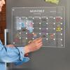 Magnetic Acrylic Dry-Erase Calendar-Clear Planner for Fridge, Ideal Kitchen Organizer for Home & Office with Marker Pen Included