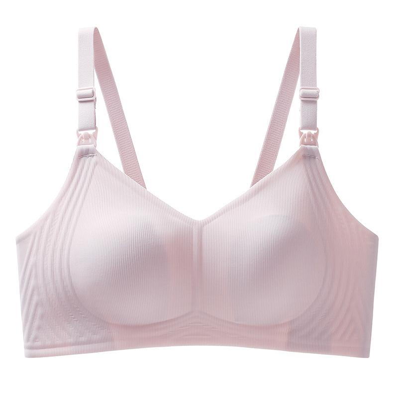 Nursing Bra for Breastfeeding & Pregnancy, Push Up Anti-Sagging Side Support Maternity Bra for Postpartum Women
