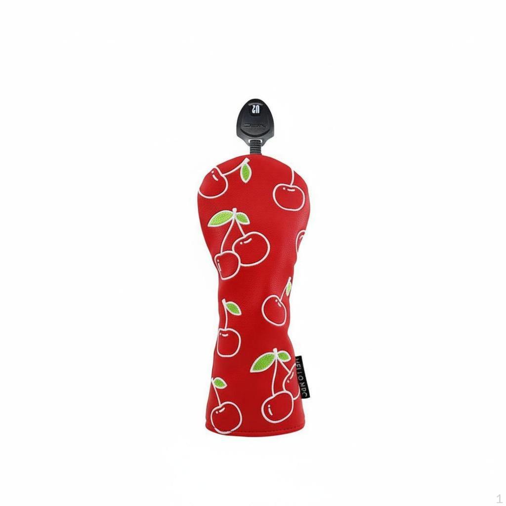 Fruit Pattern Golf Headcover Soft Fleece Lining Club Scratch Protection Driver Wood