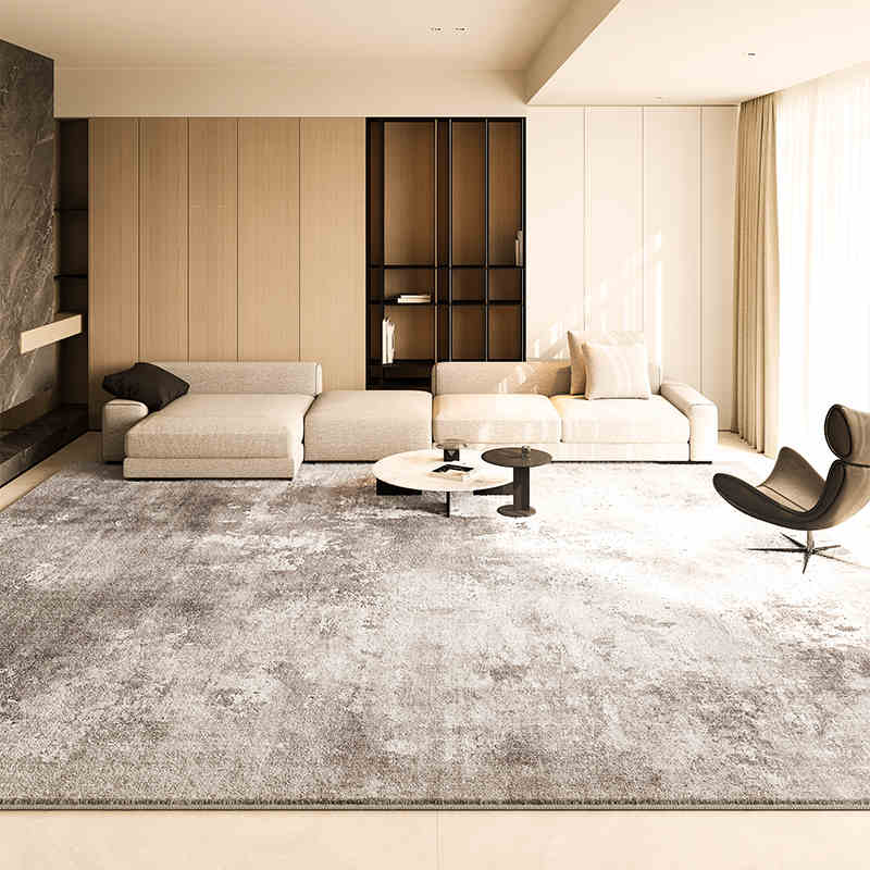 Alfombra Lavada de Cachemira Imitación de Lujo Ligero Área Grande Suave Sala de Estar Dormitorio Comedor Cojín Decoración del Hogar 120x160cm 47x63inch