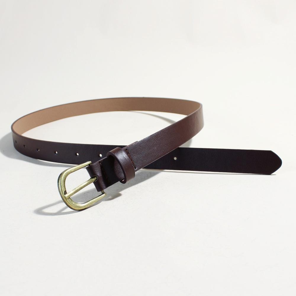 

Ремень женский ретро женский ремень простой джинсы брюки женский коровья кожа 102cm long