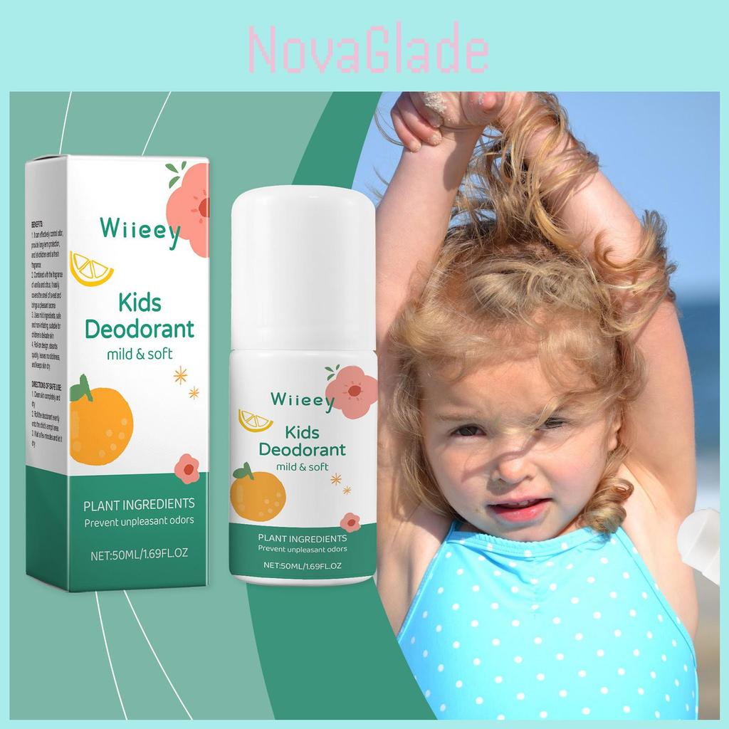 Wiieey Vanilla Citrus Roll-on Fragrance Gentle Fresh Scent For Kids 50ml