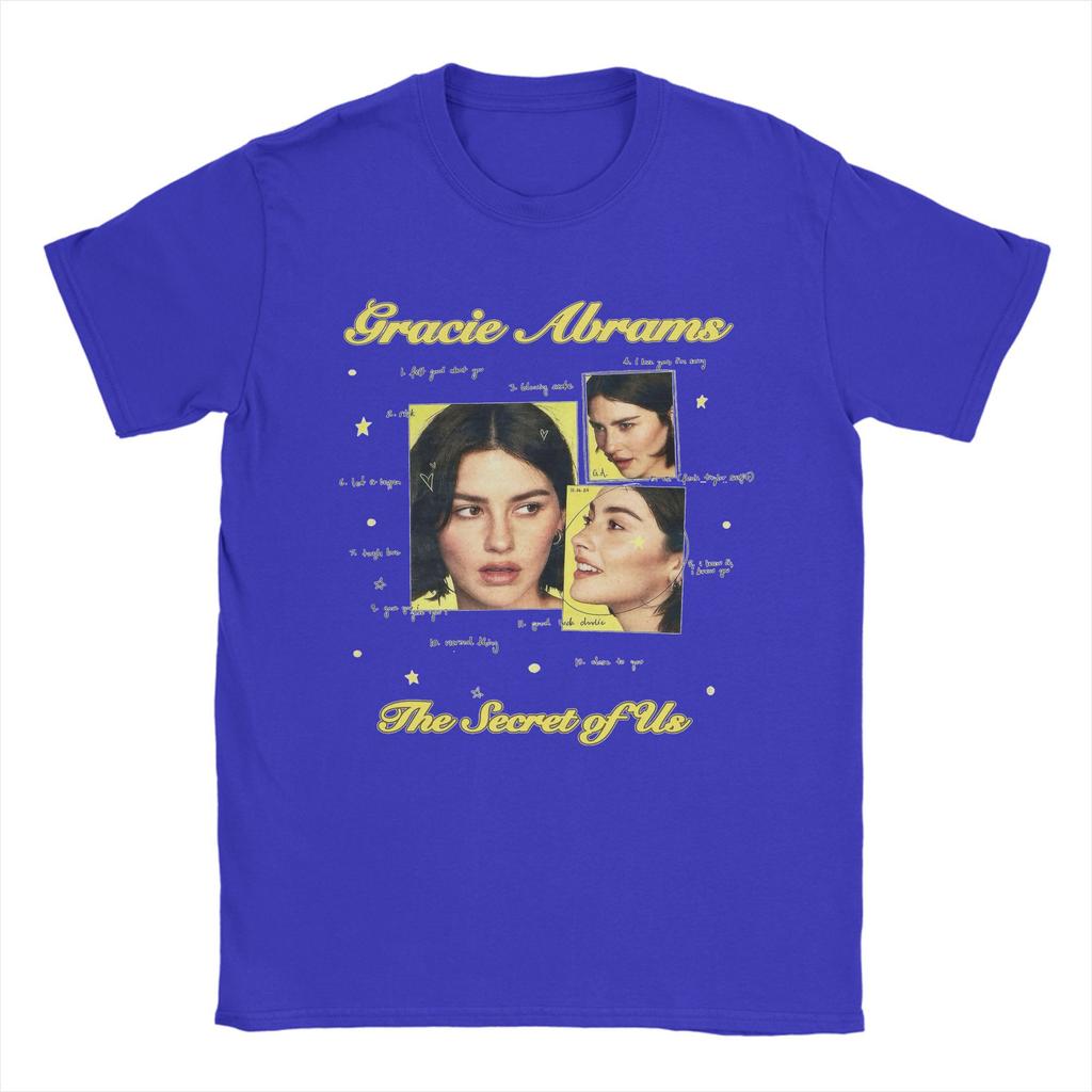 Gracie Abrams The Secret Of Us Tour 90s Men's T Shirt  Funny Tee Shirt Short Sleeve O Neck T-Shirt Pure Cotton Clothing