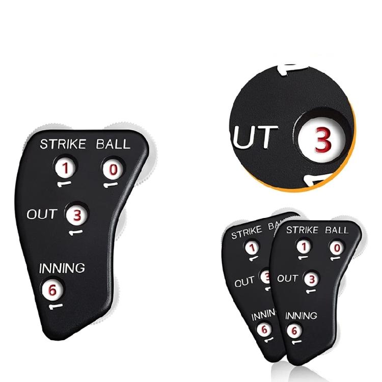 2 Stück Baseball Softball Schiedsrichter Indikator Ausrüstung Sets 4 Rad Schiedsrichter Indikator