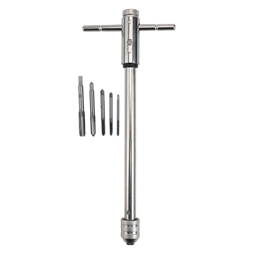 DIY Tapping Tool Screw Taps For M3-M8 Adjustable Tap Wrench Compact Storage Efficient Operation Forged Alloy Steel