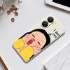 For Xiaomi Redmi Turbo 4 5G/Poco X7 Pro 5G Case Girl Holding Face Pattern Printing Straight Edge TPU Phone Back Cover