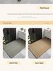 Ultra-Thin Japanese-Style Non-Slip Water-Absorbing Linen-Look Entrance Doormat, 2mm, Cuttable & Machine Washable for Home Hallway