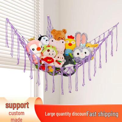 Cross-border Children's Handmade Cotton Rope Doll Storage Hammock