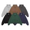 Unisex Oversized Box Fit Fleece-Lined Zip-Up Hoodie Winter Warm Cotton Sweatshirt With Patch Pockets