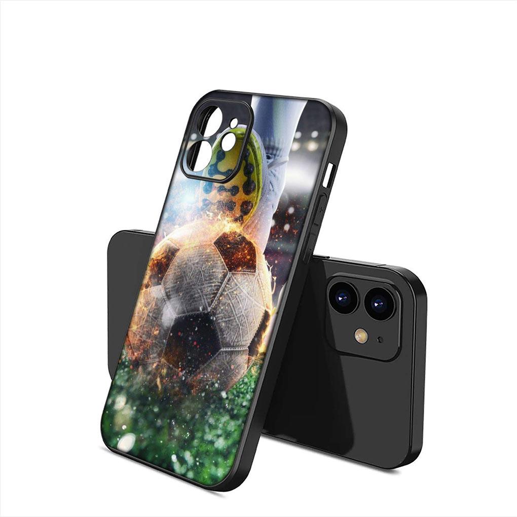 Sports Soccer Football Soft Phone Cover for Apple iPhone 16 11 Pro XS Max X XR 6 7 8 6S Plus + SE 2022 8+ Silicone Case