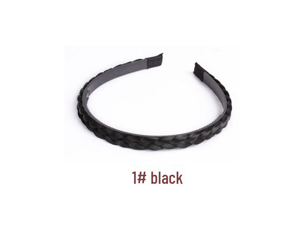Hand-woven Braided Headband with Non-slip Plastic Teeth