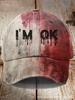 2025 New 3D Print Halloween Baseball Cap, 100% Cotton Sun Hat for Outdoor Sports Men Women