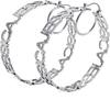 Duoying  Girls  Personalised Initial Letter Nameplate Gold Stainless Steel Round Custom Hoop Name Earrings