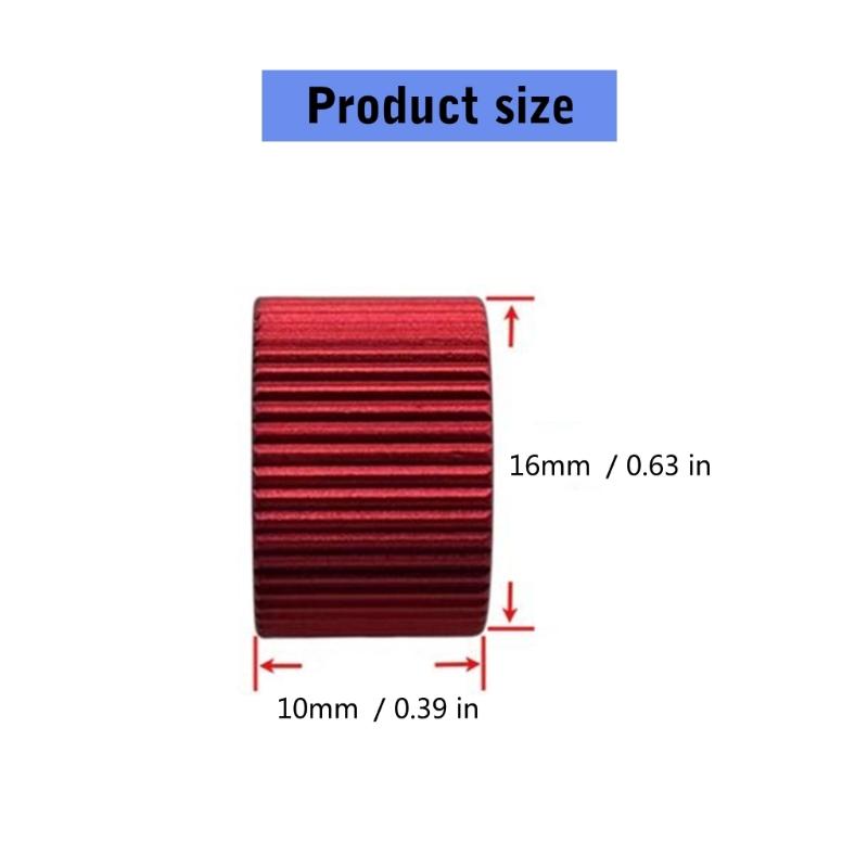 Metal Rotary Knob for D Shaft Half Shaft Mechanical Keyboards Ergonomic Aluminum Construction Tactiled Adjustment