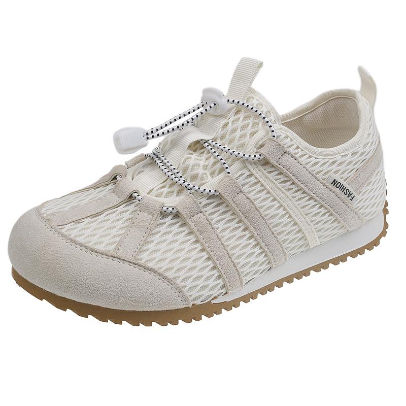 2025 new summer fashion versatile casual sports shoes women's thick-soled heightening breathable mesh running shoes