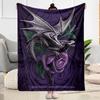 Gothic Style Blanket Soft & Cozy Perfect for Seaside Bed Office Four Seasons Multipurpose Playful Design Gift for Travel Home Birthdays