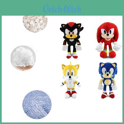 Sonic Plüschtier, weiche Stoffpuppe, niedliches Design, flauschiger Stil, Schlafzimmerdekoration