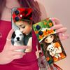 Girl Dog Puppy Matte TPU Mobile Phone Case for OPPO Reno 14 13 12 11 10 9 8 7 6 5 F T Pro 5G Colorful Printing Cover