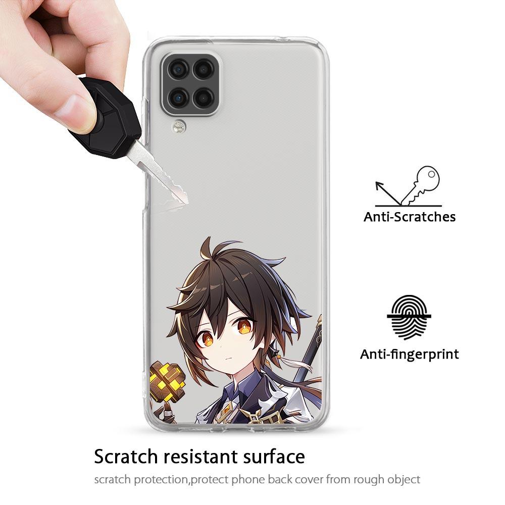 Genshin Impact Game For Samsung Galaxy A51 Clear Phone Case A71 A21S A12 A11 A31 A52 A41 A32 A23 A33 A53 A73 A03S A13 5G Cover