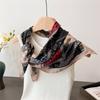 68X68Cm Square Scarf Women Muslim Hijab  Print Silk Neckerchief Shawl Wraps Headband Handle Hair Accessories Bandana Pashmina