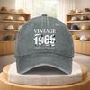 Vintage  Limited Edition Text Pattern Adjustable Baseball Cap for Unisex and Women